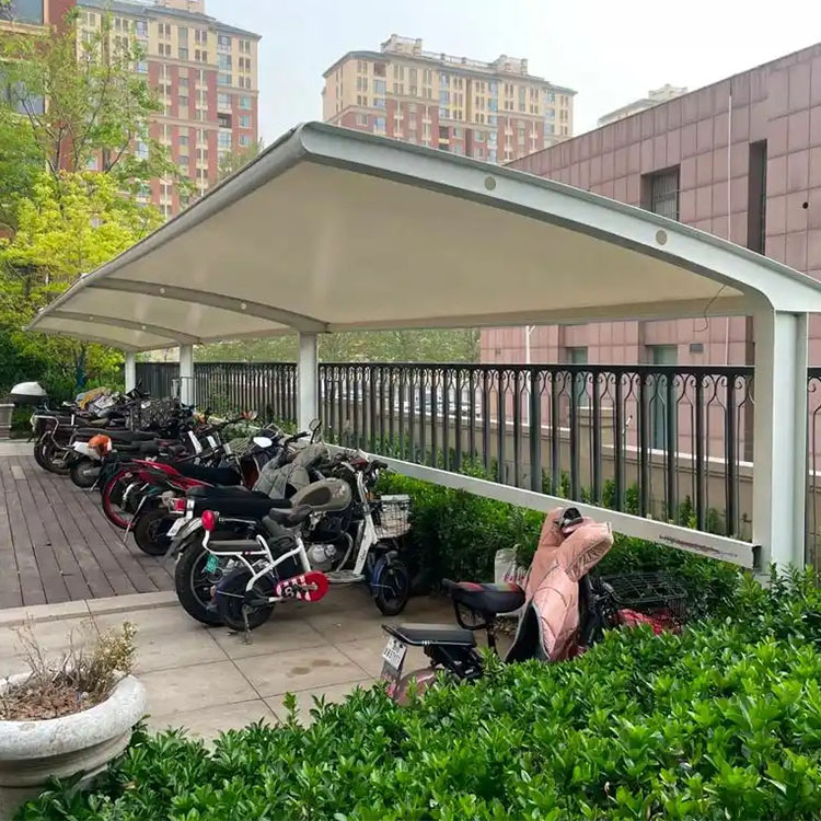 阜平县膜结构电动车棚